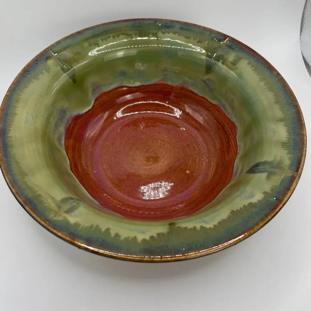 Studio‎ Pottery Glazed Bowl with Crosses